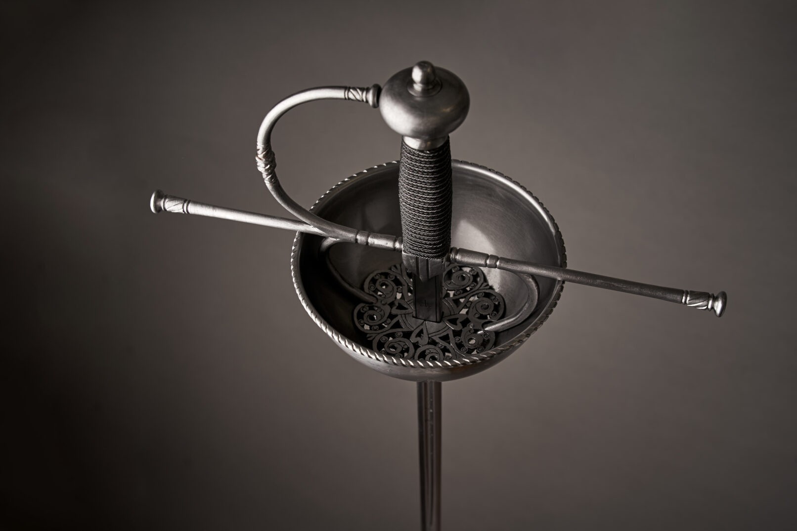 Decorated Spanish Cuphilt Rapier Sword